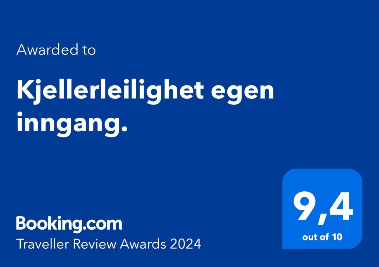 Kjellerleilighet Egen Inngang. Stange 外观 照片